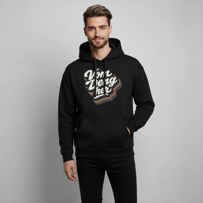Vom Deng her Design – Oversized Unisex Hoodie - Schwarz