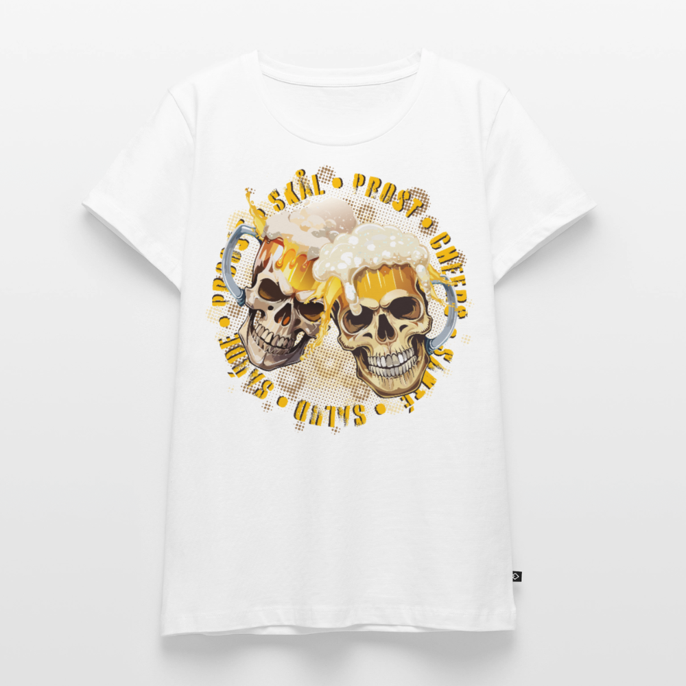 Party Skull Design – Frauen Premium T-Shirt - Weiß