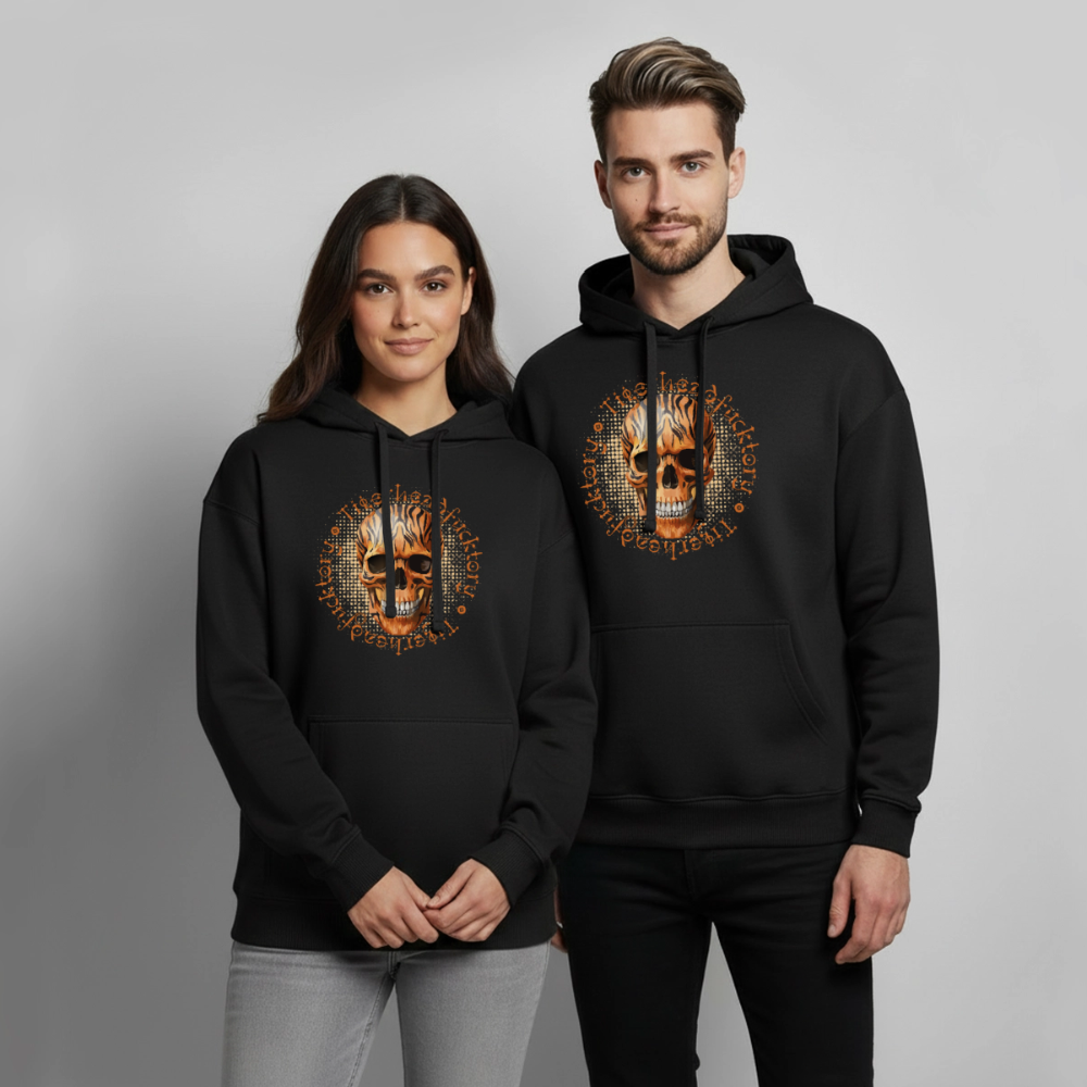Tiger Skull Design – Oversized Unisex Hoodie - Schwarz