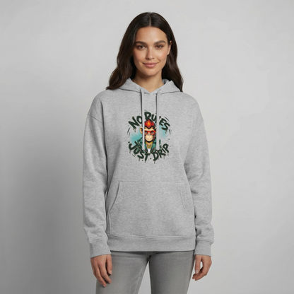 Monkey No Rules Design – Oversized Unisex Hoodie - Grau meliert