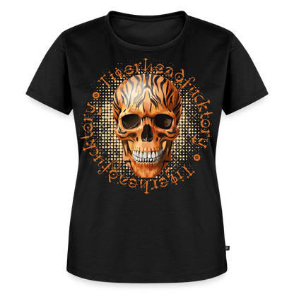 Tiger Skull Design – Frauen Premium T-Shirt - Schwarz