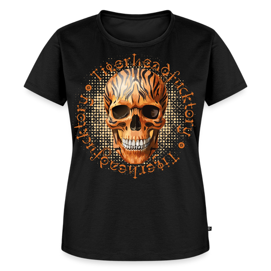 Tiger Skull Design – Frauen Premium T-Shirt - Schwarz