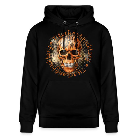 Tiger skull Design – Unisex Bio-Hoodie - Schwarz