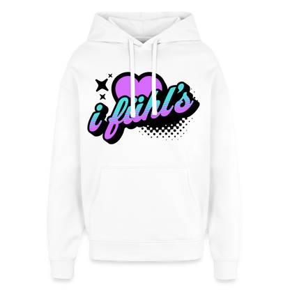 i fühl‘s Design – Oversized Unisex Hoodie - Weiß
