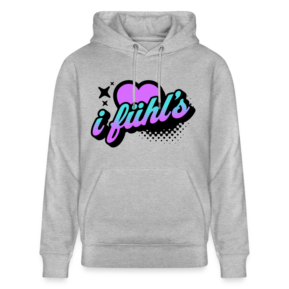 i fühl‘s Design – Unisex Bio-Hoodie - Grau meliert