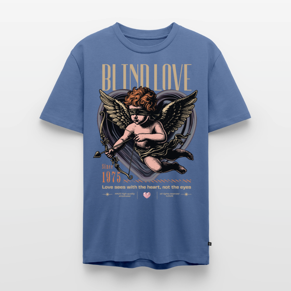 Blind Love Design –  Männer Premium T-Shirt - Taubenblau