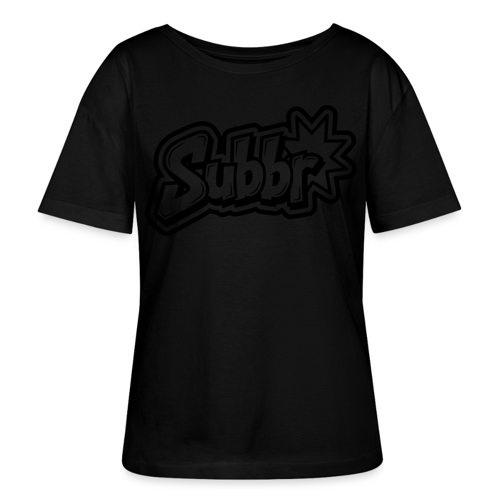 Subbr Design – Rundhals Frauen Bio-T-Shirt - Schwarz