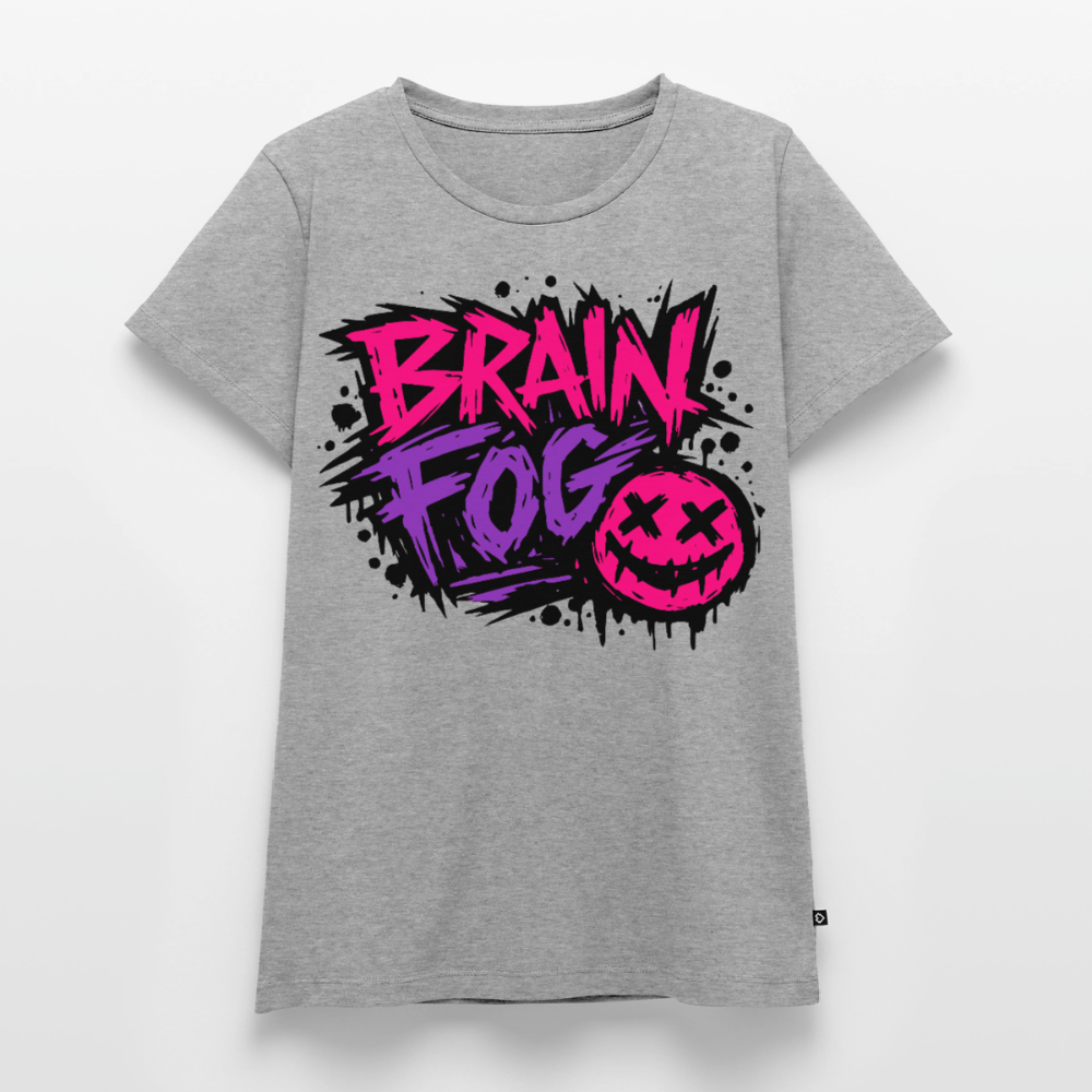 Brain Fog Design – Frauen Premium T-Shirt - Grau meliert