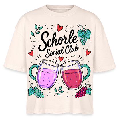 Schorle Social Club – Frauen Boxy Bio-T-Shirt - Natur