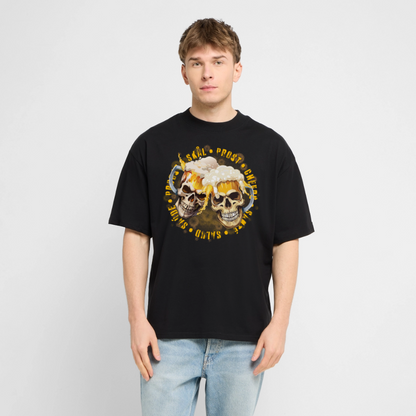 Party Skull Design – Oversized Unisex Bio T-Shirt - Schwarz