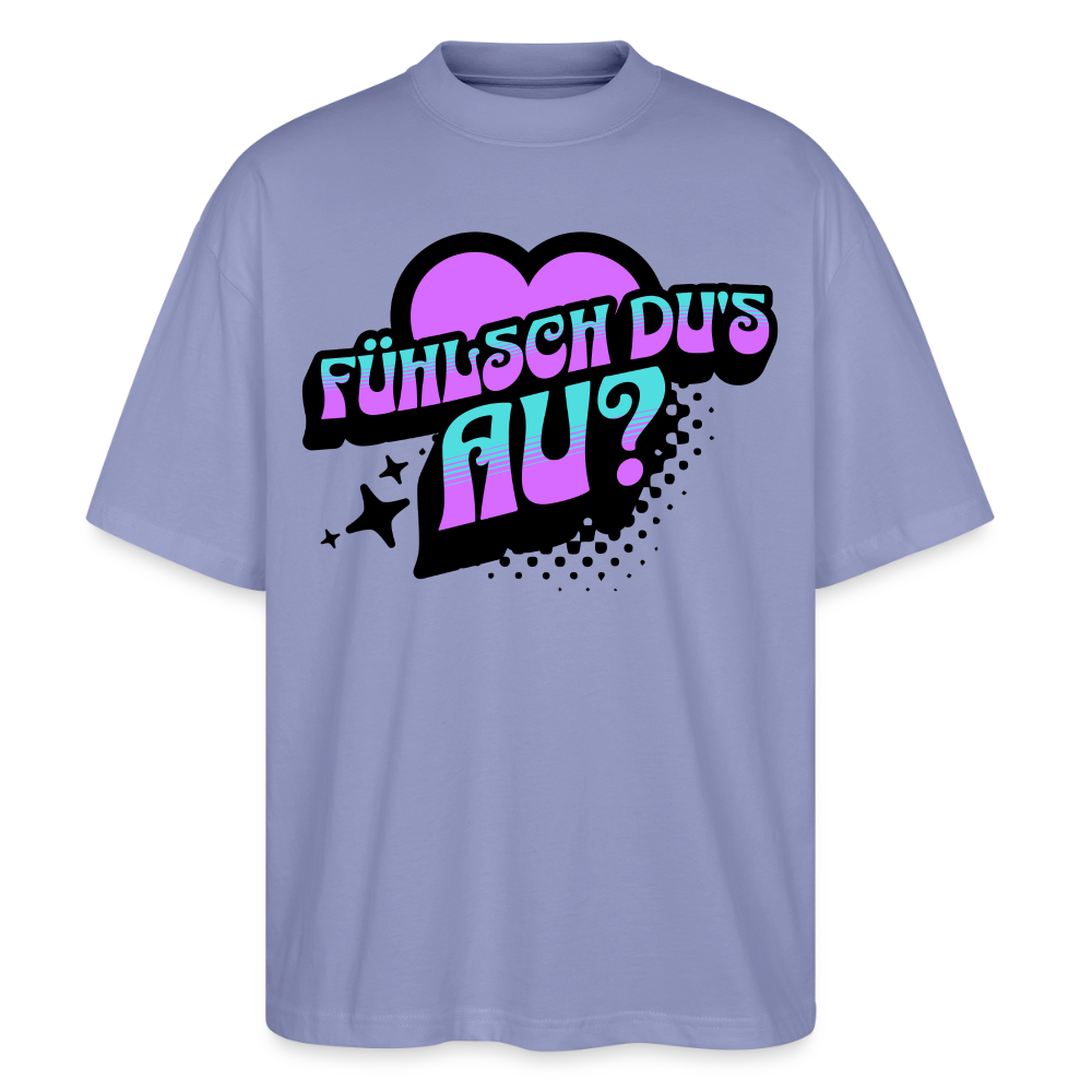 Fühlsch du‘s au Design – Oversized Unisex Bio T-Shirt - Violett