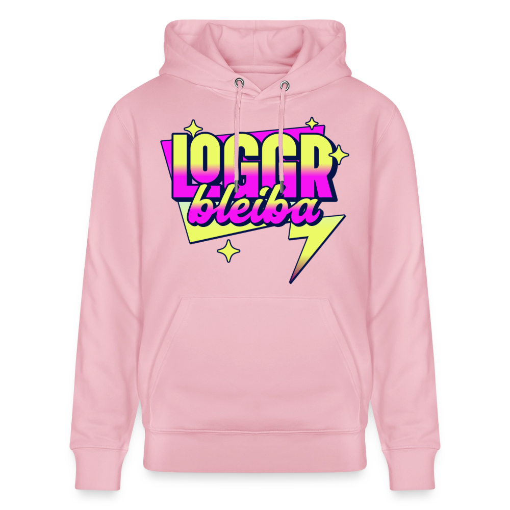 Logo bleibt Design – Unisex Bio-Hoodie - Hellrosa