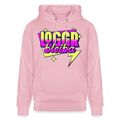 Logo bleibt Design – Unisex Bio-Hoodie - Hellrosa