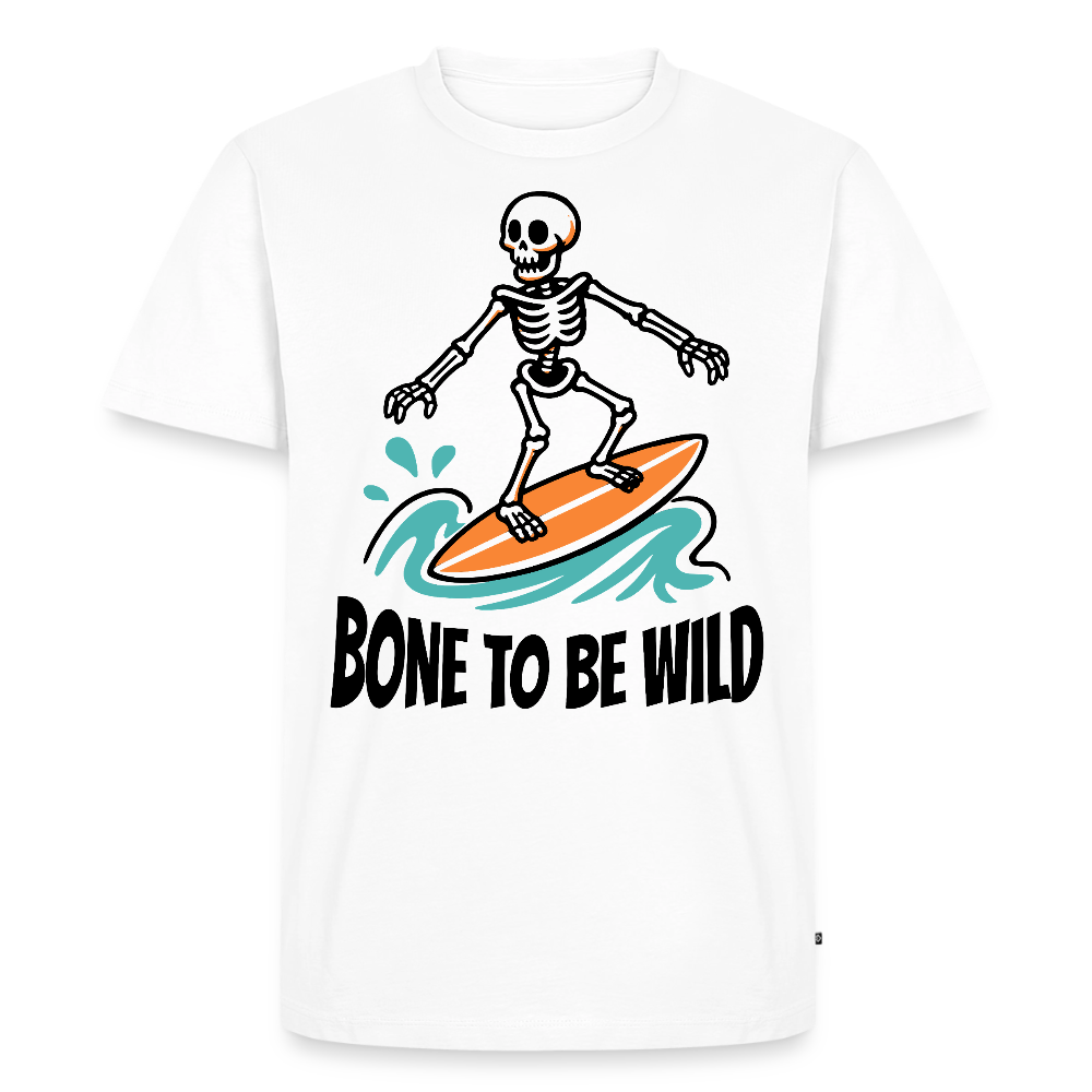 Bone to be Wild Design – Männer Premium T-Shirt - Weiß