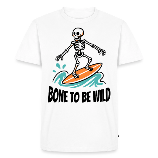 Bone to be Wild Design – Männer Premium T-Shirt - Weiß