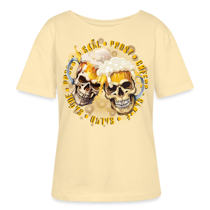 Party Skull Design – Rundhals Frauen Bio-T-Shirt - Creme