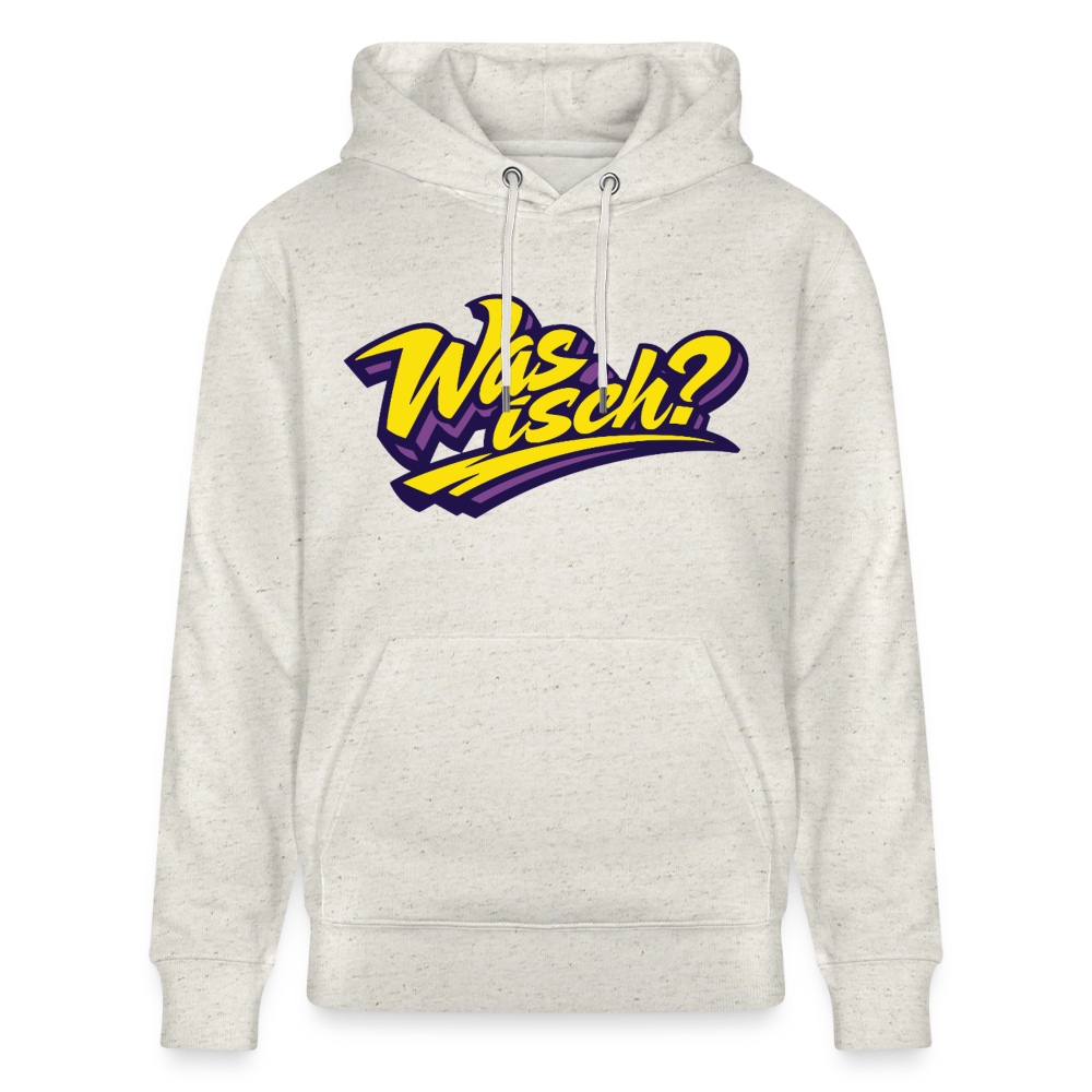 Was isch? Design – Unisex Bio-Hoodie - Beige meliert