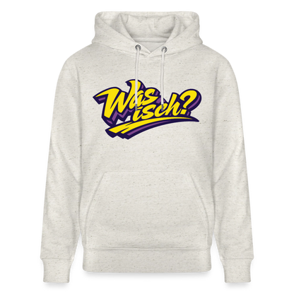 Was isch? Design – Unisex Bio-Hoodie - Beige meliert