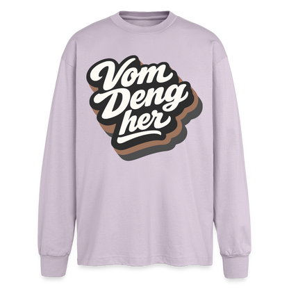 Vom Deng her Design – Oversized Langarmshirt - verblasstes Lila