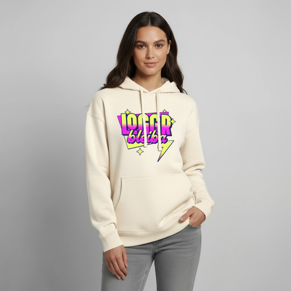 Logger bleb Design – Oversized Unisex Hoodie - Natur