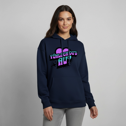 Fühlsch du‘s au Design – Oversized Unisex Hoodie - Navy