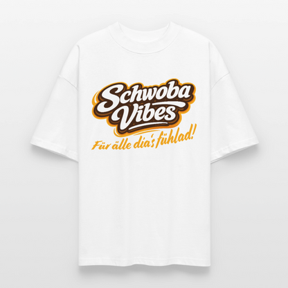 Schwoba Vibes Design – Oversized Unisex Bio T-Shirt - Weiß