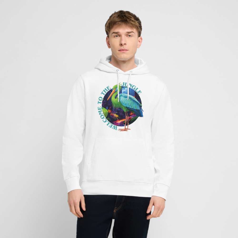 Jungle Design – Unisex Bio-Hoodie - Weiß