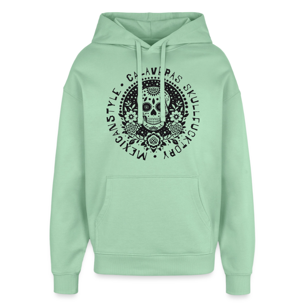 Sugar Skull Black Design - Oversized Unisex Hoodie - Nebeljade