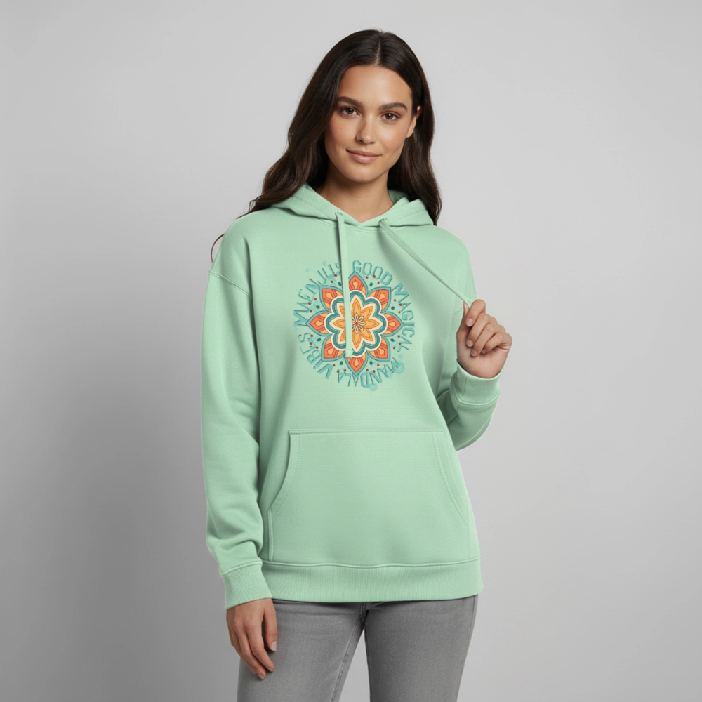 Mandala Türkis Design – Oversized Unisex Hoodie - Nebeljade