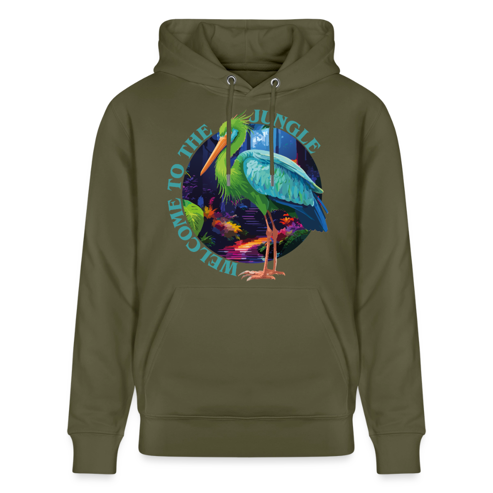Jungle Design – Unisex Bio-Hoodie - Khaki Grün