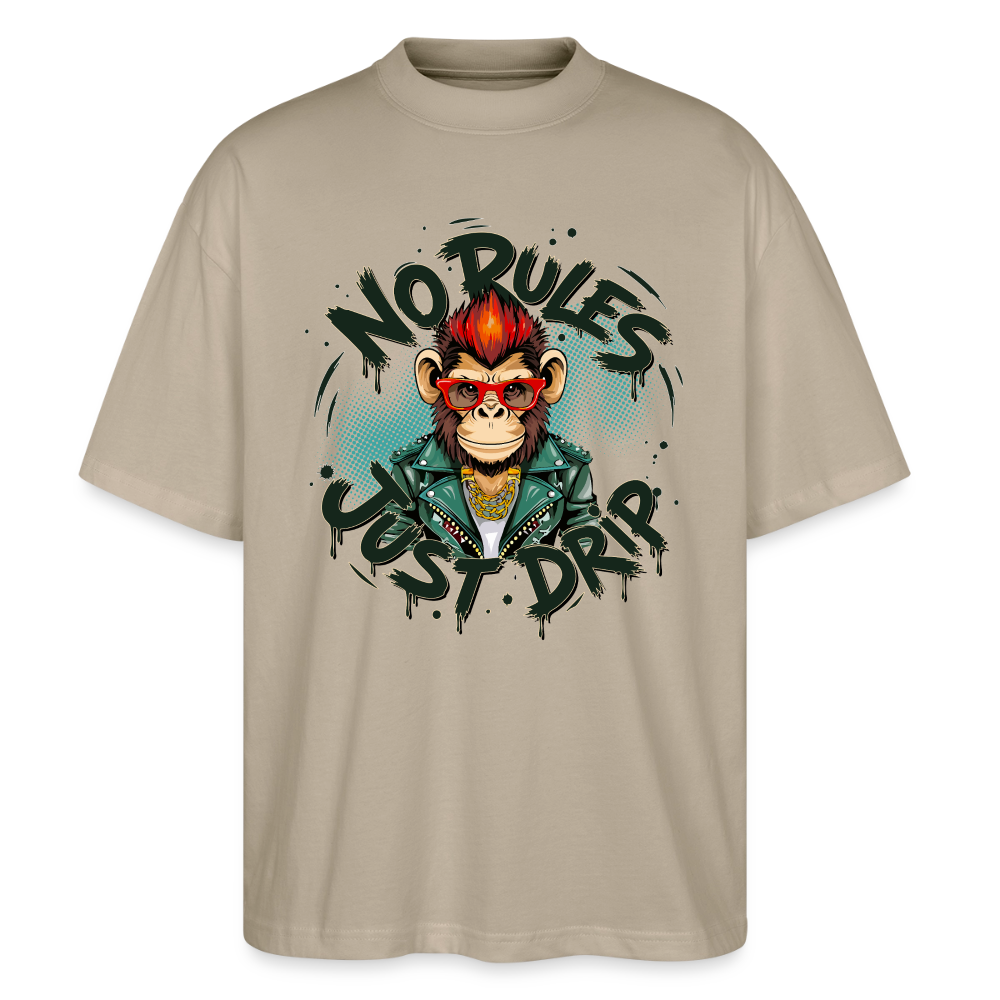 Monkey No Rules Design – Unisex Bio T-Shirt - Steingrau