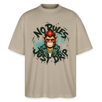 Monkey No Rules Design – Unisex Bio T-Shirt - Steingrau