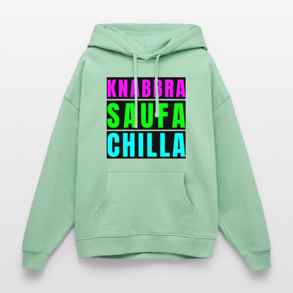 Knabbra Saufa Chilla – Oversized Unisex Hoodie - Nebeljade