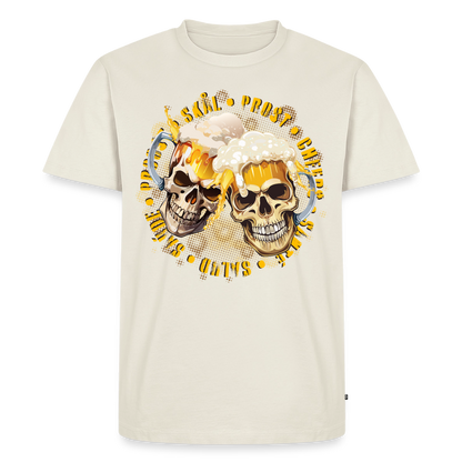 Party Skull Design – Männer Premium T-Shirt - Naturweiß