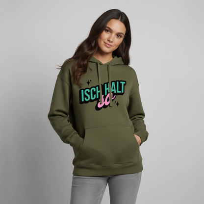 Isch halt so Design – Oversized Unisex Hoodie - Khaki