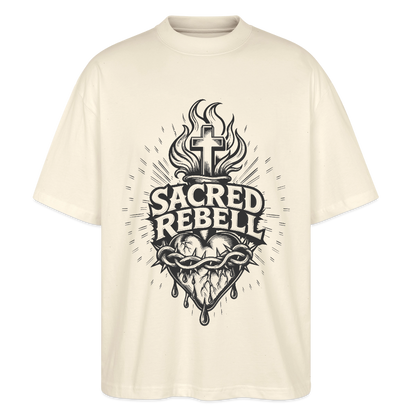 Sacred Rebell Design – Oversized Unisex Bio T-Shirt - Natur