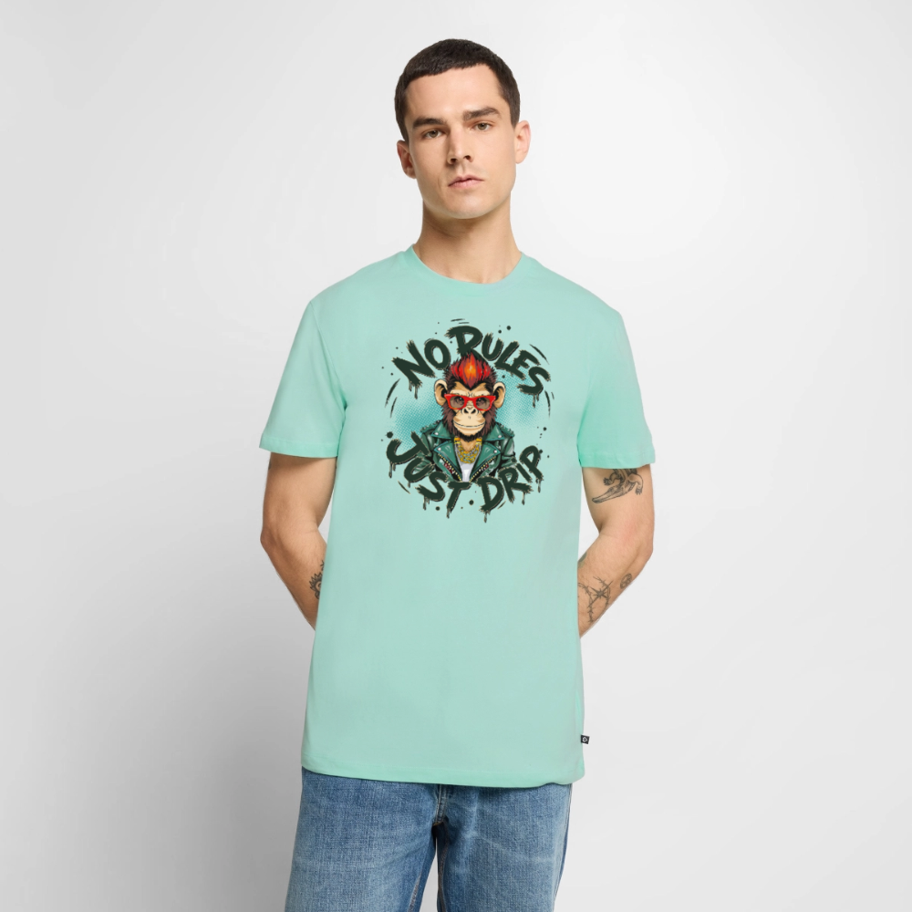 Monkey No Rules Design – Männer Premium T-Shirt - Mint 