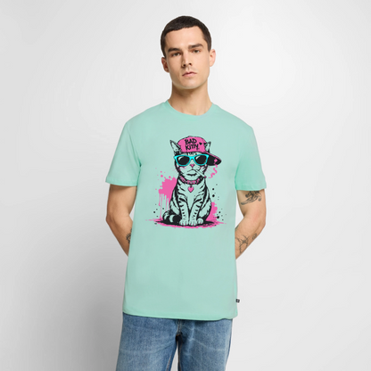 Bad Kitty Design – Männer Premium T-Shirt - Mint 