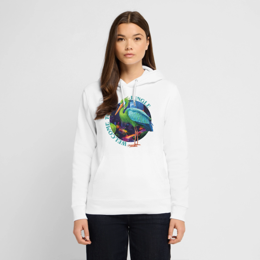 Jungle Design – Unisex Bio-Hoodie - Weiß