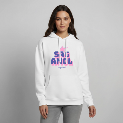 Sagamol Design – Oversized Unisex Hoodie - Weiß