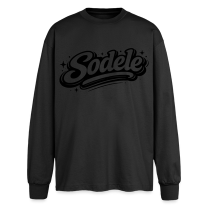 Sodele Design – Oversized Langarmshirt - Schwarz