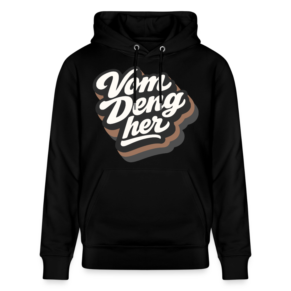 Vom Deng her Design – Unisex Bio-Hoodie - Schwarz