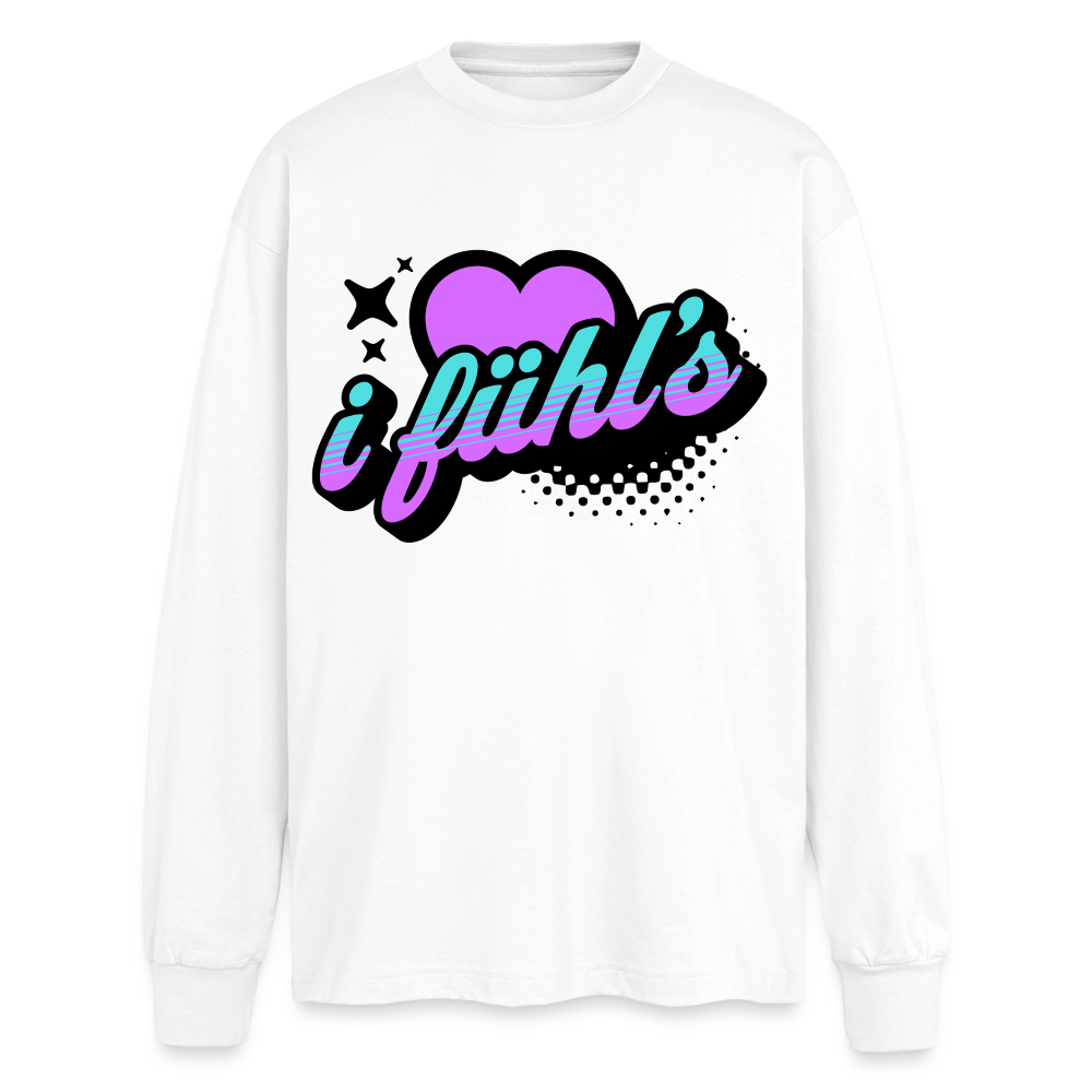 i fühl‘s Design – Oversized Langarmshirt - Weiß