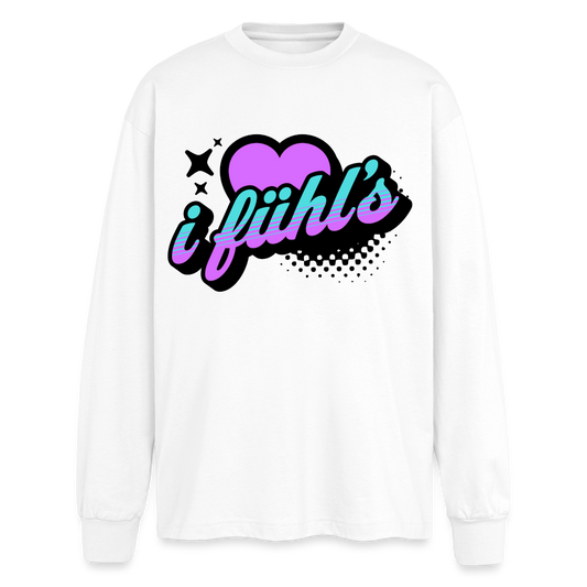 i fühl‘s Design – Oversized Langarmshirt - Weiß