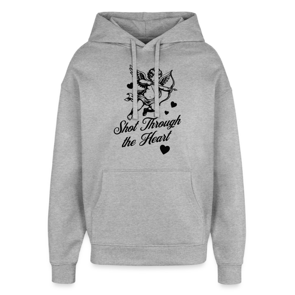 Amor Design – Oversized Unisex Hoodie - Grau meliert
