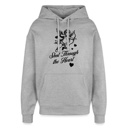 Amor Design – Oversized Unisex Hoodie - Grau meliert