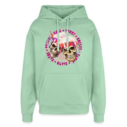 Party Skull Design Pink – Oversized Unisex Hoodie - Nebeljade