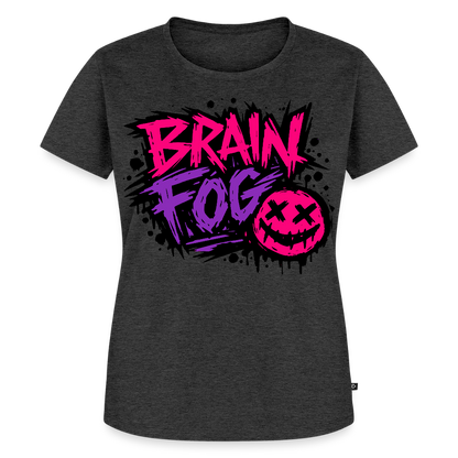 Brain Fog Design – Frauen Premium T-Shirt - Anthrazit meliert