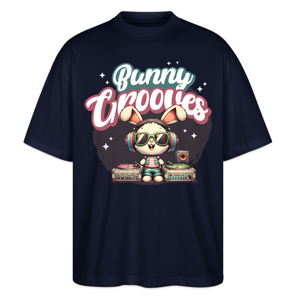 Bunny Groves Design – Oversized Unisex Bio T-Shirt - Navy
