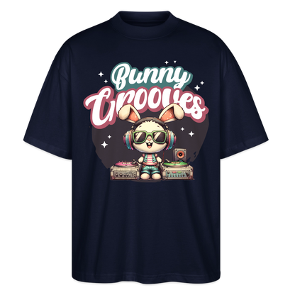 Bunny Groves Design – Oversized Unisex Bio T-Shirt - Navy